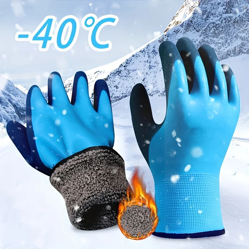 Fishing Gloves - 冬用防水で暖かい機械式手袋、寒い天候に適しており、低温に耐える冬の釣りに適しています。