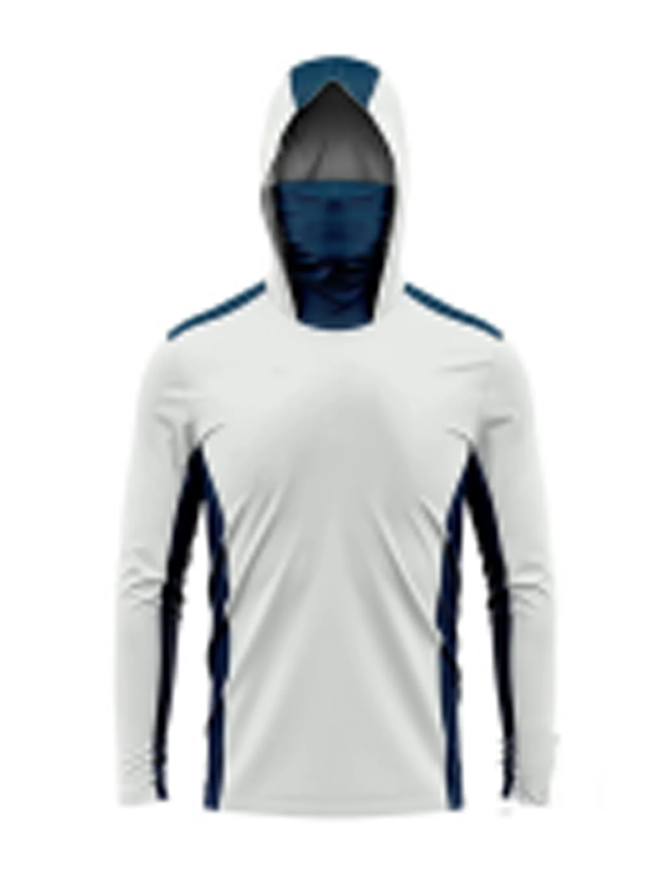 メンズ長袖フィッシングフーディーマスク、UVカット日焼け防止 - Fishing Shirt Uv Protection のレビューと価格
