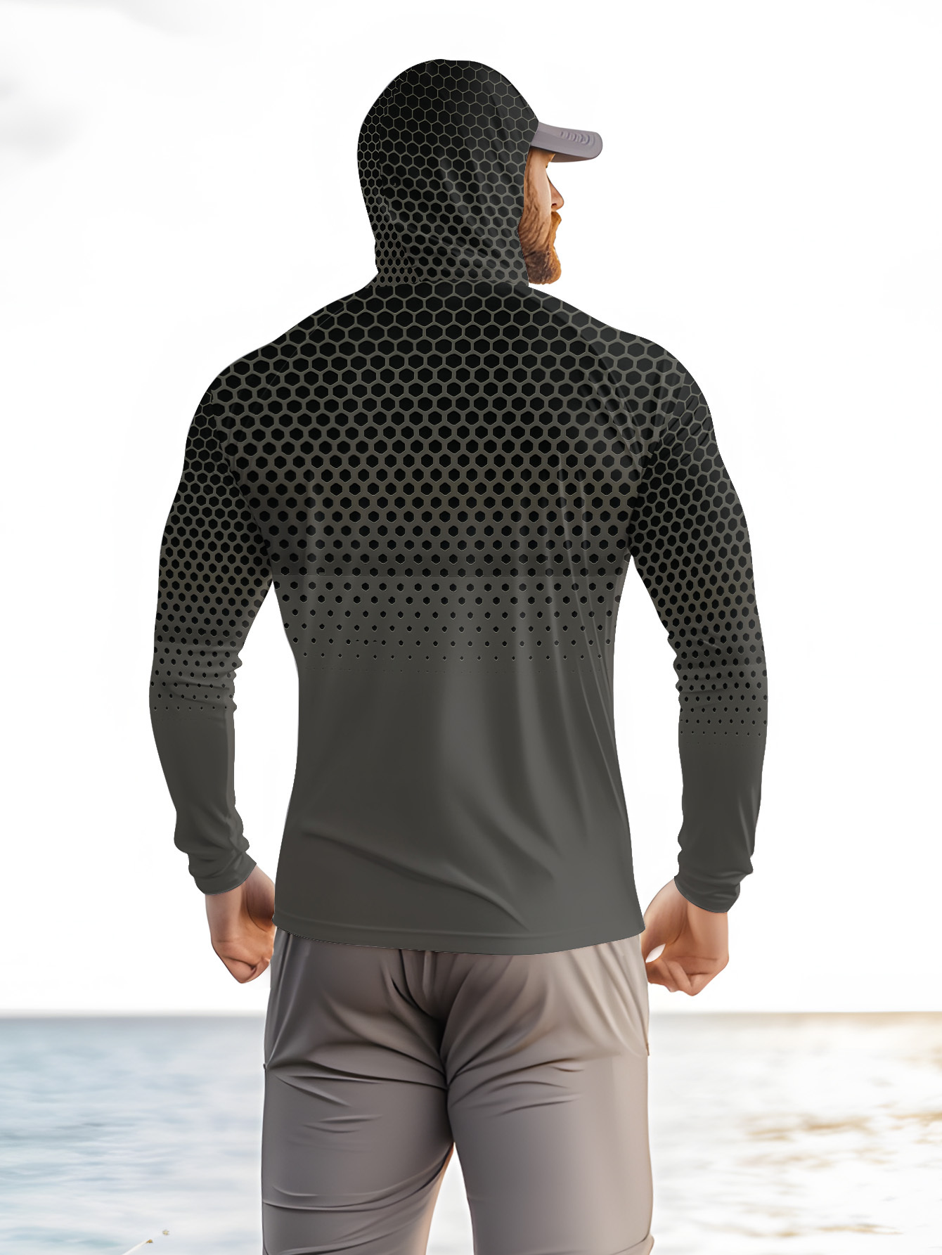 メンズフード付きフィッシングシャツ 長袖 フィッシングウェア - Fishing Shirt Uv Protection のレビューと価格