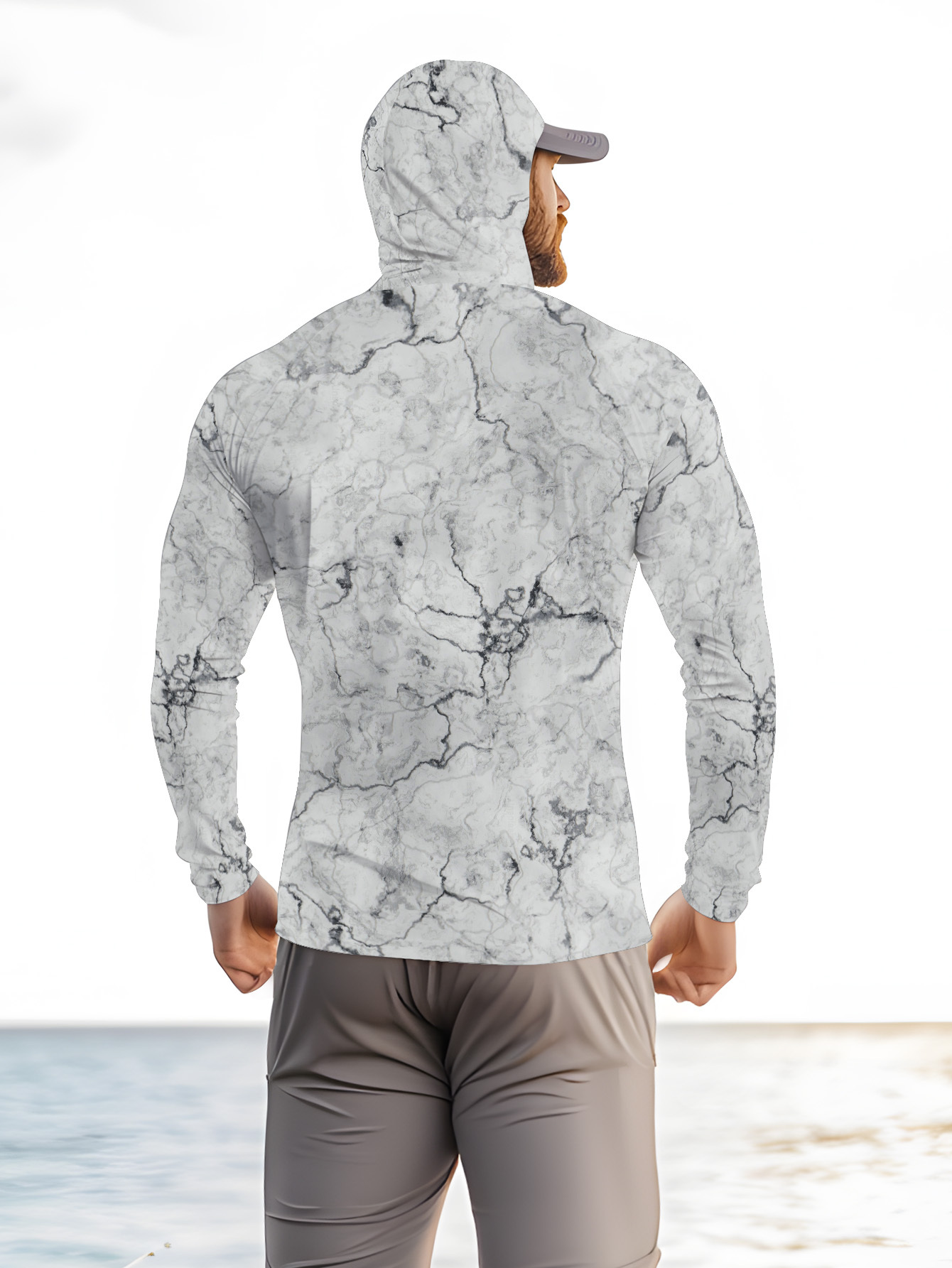 メンズフード付きフィッシングシャツ 長袖 フィッシングウェア - Fishing Shirt Uv Protection のレビューと価格