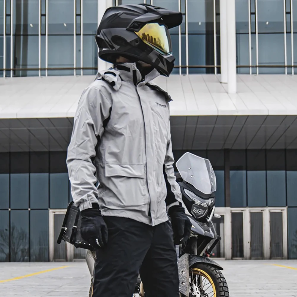 男性と女性のためのオートバイのレインコート,ライダースーツ, - Fishing Pants Waterproof のレビューと価格